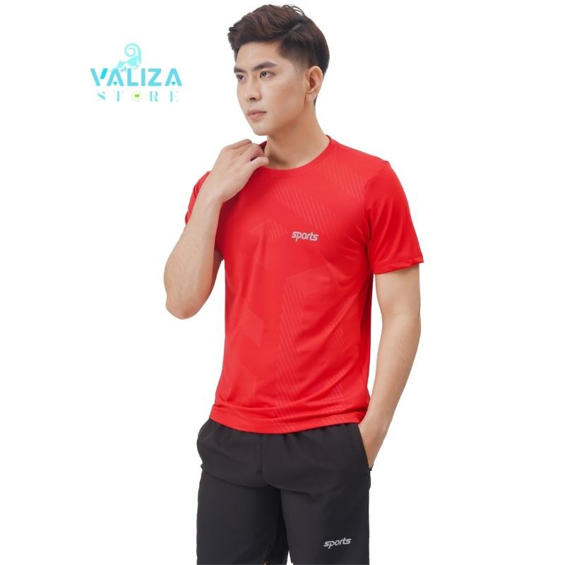 Áo Thun thể thao nam có cổ tròn dập vân chất thun lạnh cao cấp giá rẻ VALIZA AT09| | BigBuy360 - bigbuy360.vn