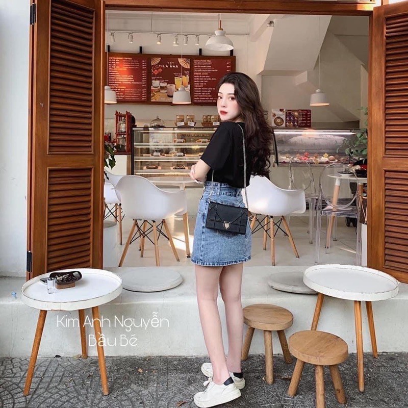 CHÂN VÁY BÒ 2 KHUY LÓT TRONG | BigBuy360 - bigbuy360.vn