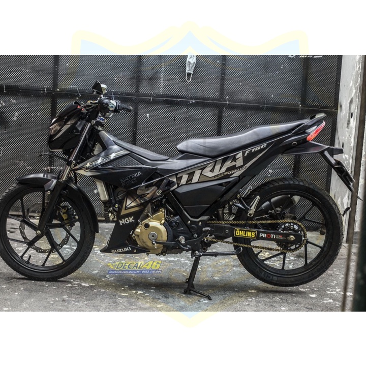 ( Quí khách vui lòng mang ra tiệm cho thợ dán ) Tem Satria fi crom cao cấp