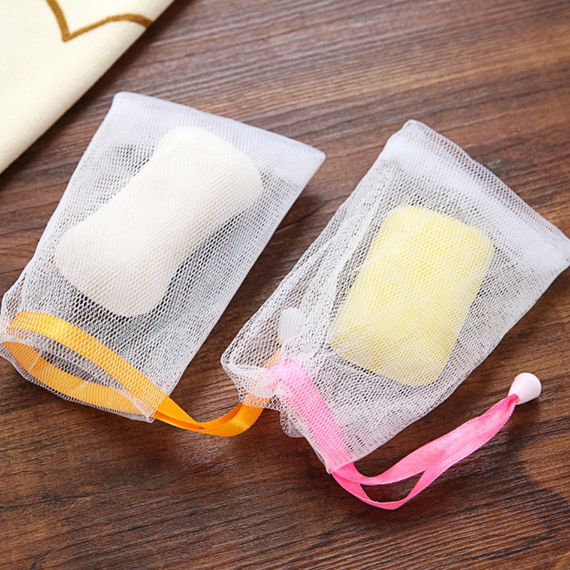 Túi Lưới Tạo Bọt Xà Phòng Rửa Mặt Tiện Dụng