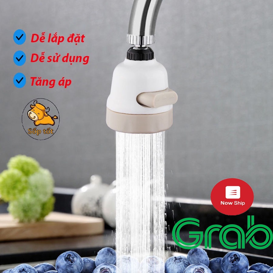 Vòi xịt tăng áp, vòi nước rửa chén xoay 360 độ, 2 chế độ thông minh, tiện ích cho nhà bếp GD188