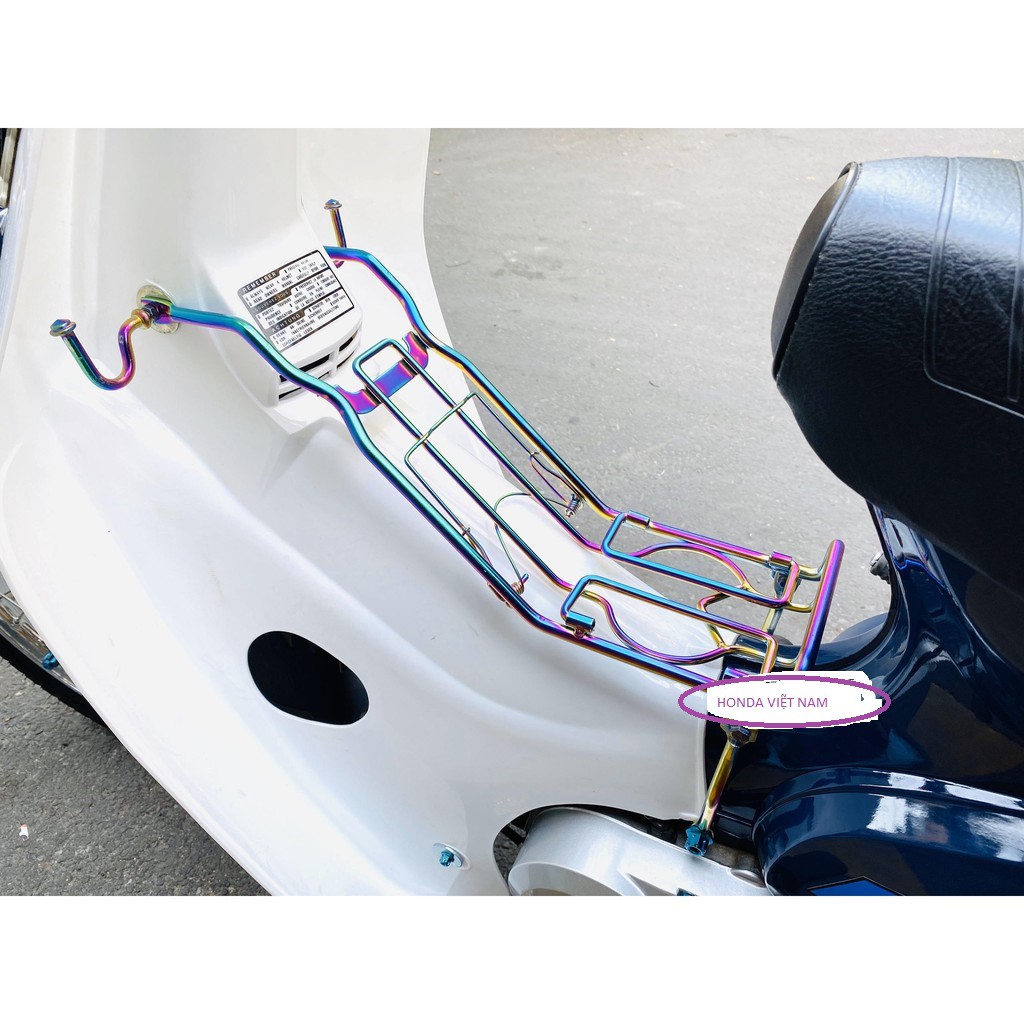 BAGA GIỮA TITAN 7 MÀU, INOX, ĐEN TĨNH ĐIỆN  XE DREAM