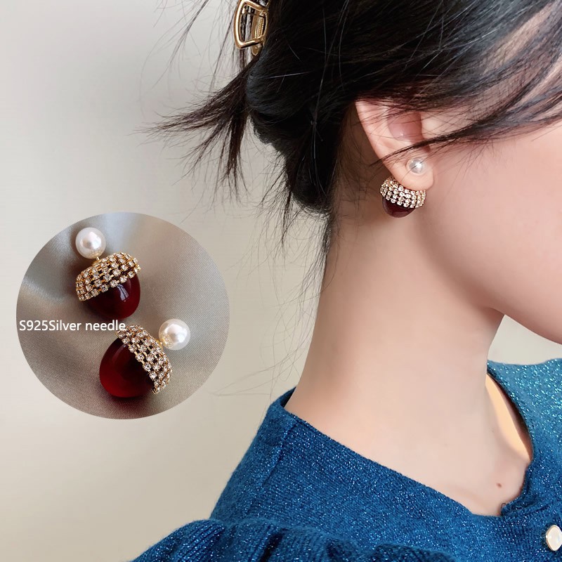 Khuyên Tai Nữ Mạ Bạc 925 Thời Trang Hàn Quốc