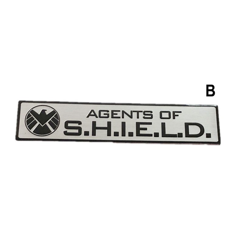 Tem Logo Agents Of Shield Bằng Kim Loại 12 X 2.5 Cm Dán Xe ô Tô Ms-272