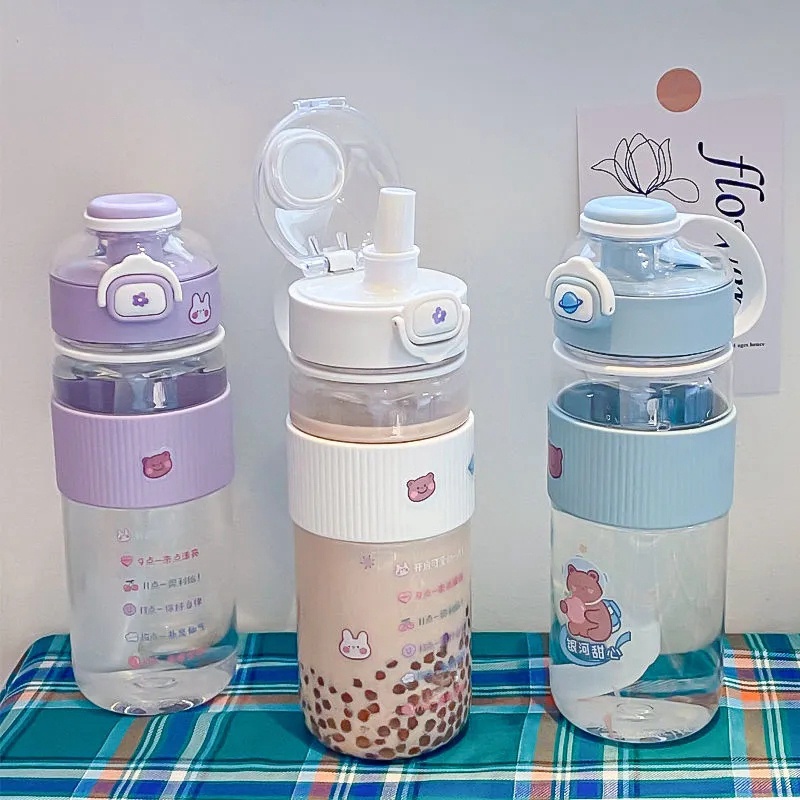 Bình Nước Thể Thao Kèm Ống Hút Dung Tích Lớn
