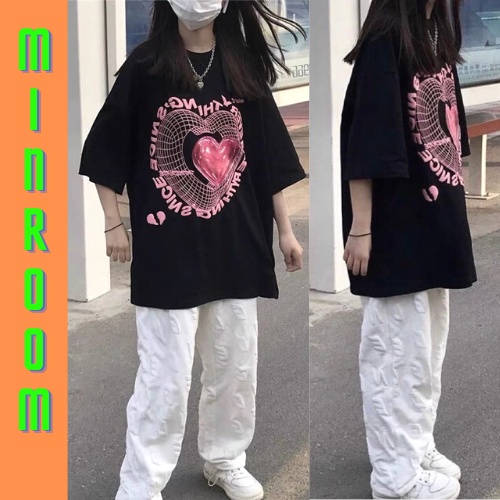 Áo Thun Unisex Nam Nữ Form Rộng, Áo Phông Tay Lỡ Freesize HEART ATTIM