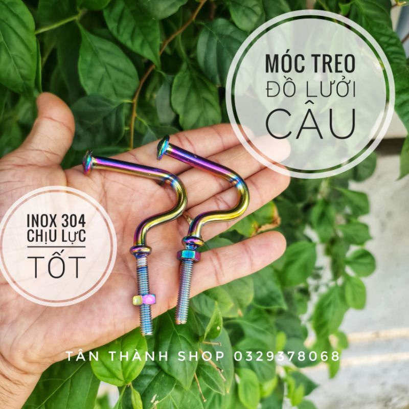 móc treo đồ xe máy 7 màu titan loại chử U, loại móc câu , loại kẹp gắn xe cực kì đẹp