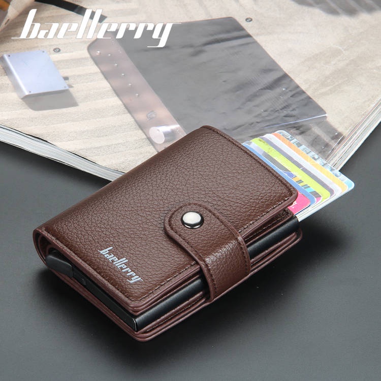Ví da BAELLERRY thiết kế thời trang chống khử từ cho nam