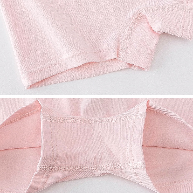 Bộ 5 Quần Lót Boxer Bằng Cotton Thoáng Khí Thoải Mái In Họa Tiết Hoạt Hình Nàng Tiên Cá Cho Bé Gái 3-12 Tuổi