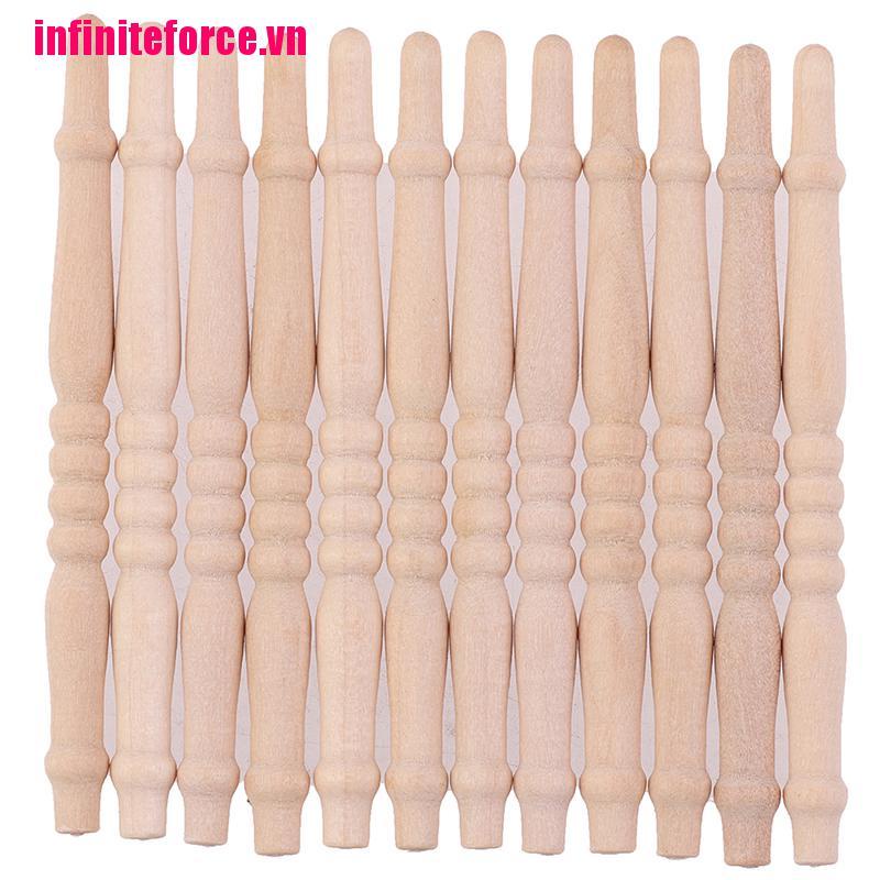 Set 12 Cầu Thang Gỗ Mini Tỉ Lệ 1: 12 Trang Trí Nhà Búp Bê