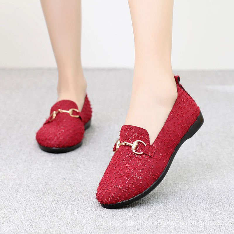 2020New Tods Shoes Lightweight Soft Sole Comfortable Versatile Single-Layer Shoes Women's Fashion Casual Shoes Flat Non-Slip Driving Shoes