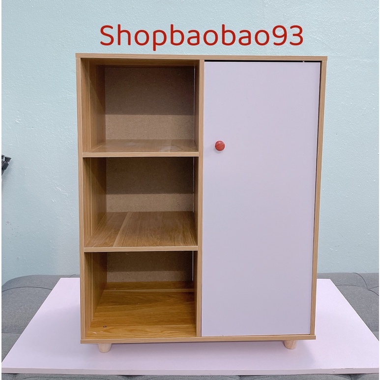 Tủ gỗ đựng đồ Kệ đa năng kệ gỗ MDF tủ decor phong cách hiện đại - V71