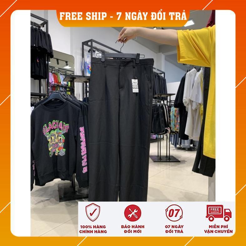 Quần tây Ống Rộng Co Giãn Lưng cao UNISEX nam nữ ulzzang | BigBuy360 - bigbuy360.vn