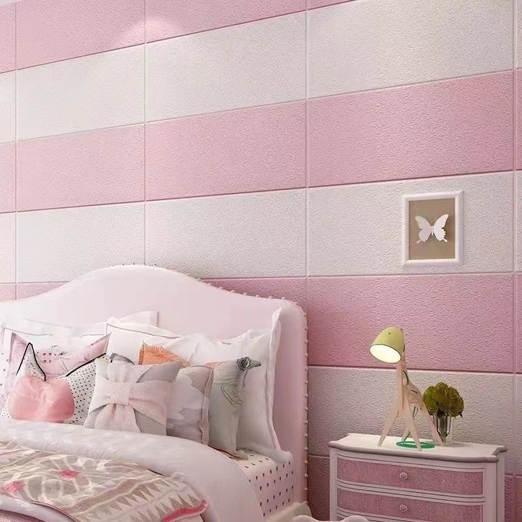 Miếng Dán Tường Bằng Xốp PE 3D Dày Dặn Chống Va Chạm Chống Thấm Nước Trang Trí Phòng Ngủ Cho Bé