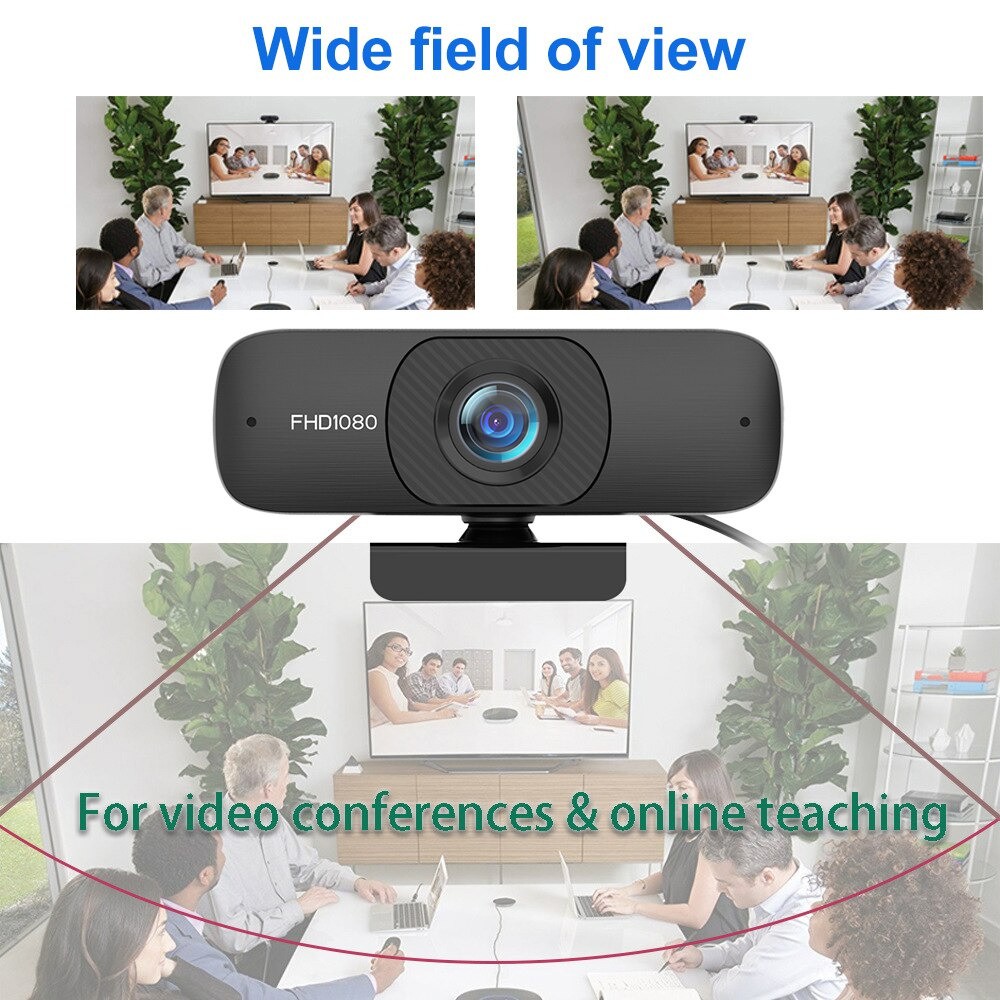 Webcam Hd 1080p Tích Hợp Micro - C60 Màu Đen Chuyên Dụng Cho Máy Tính | BigBuy360 - bigbuy360.vn