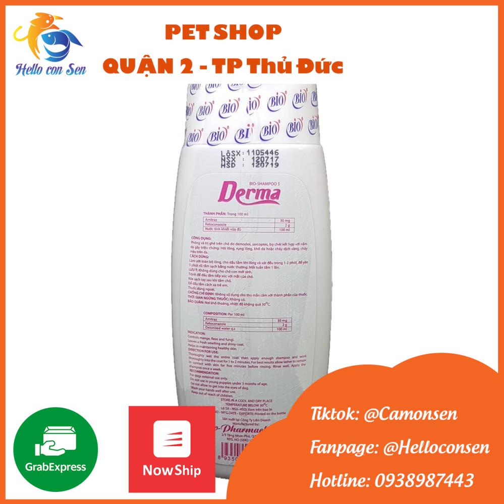 Sữa tắm trị nấm cho chó mèo Bio Derma 150ml - Đặc trị ghẻ và nấm da cho chó mèo, thú cưng