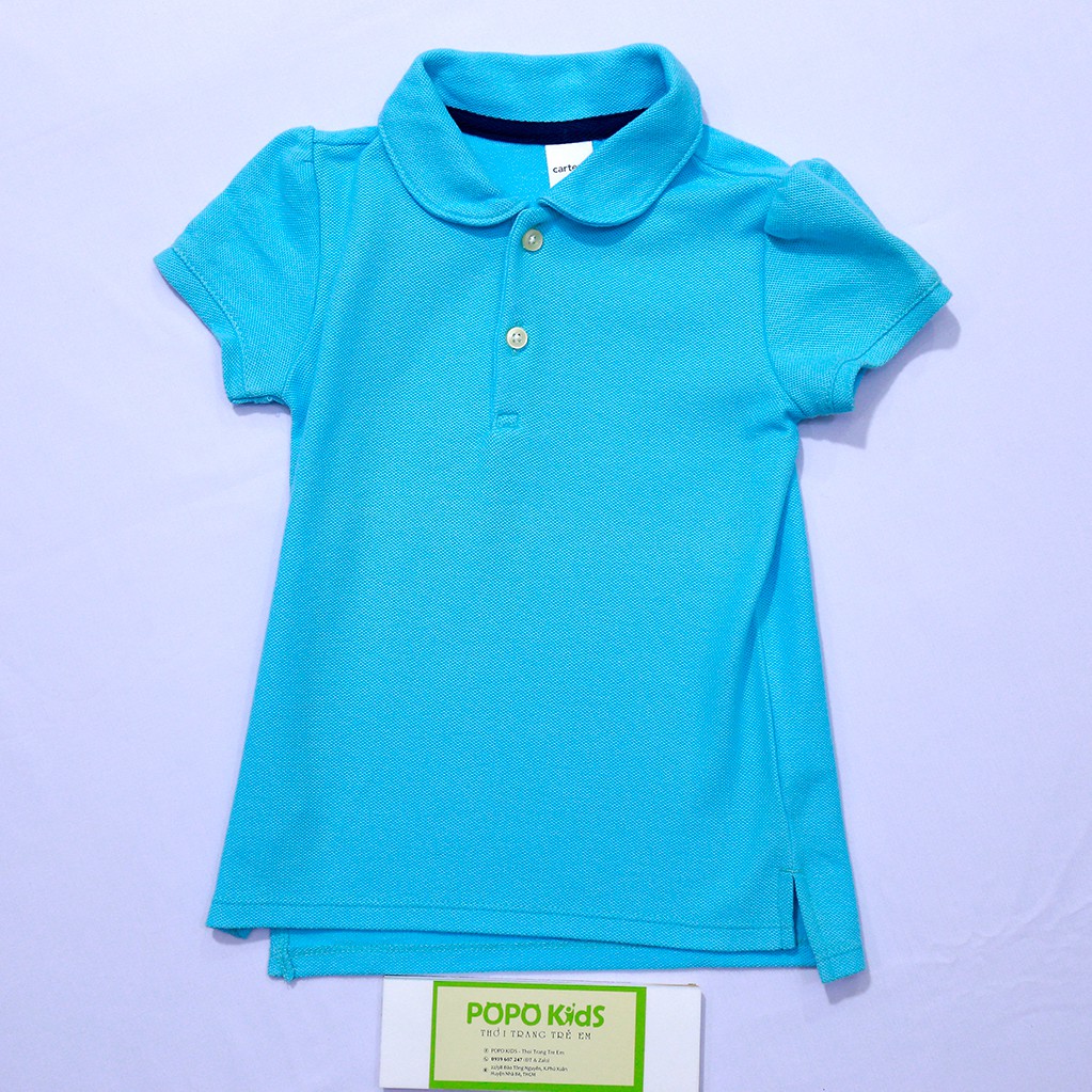 [XUẤT XỊN] Áo polo bé gái xuất dư 100% cotton thoáng mát vải mềm mịn (Size 09 - 16kg)[Hình thật]