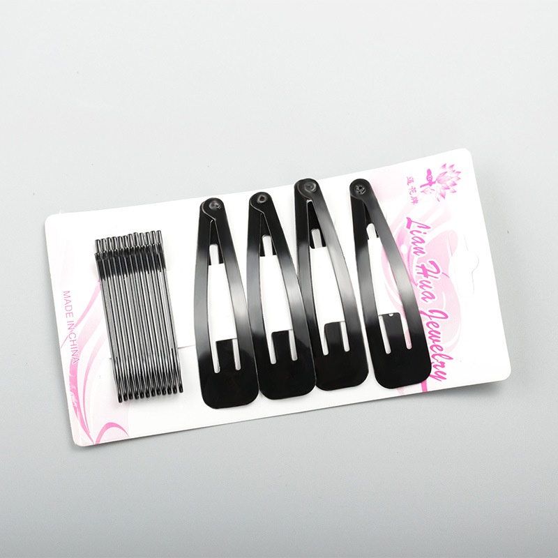 Kẹp Tóc Mái Màu Đen Sắp Xếp Gọn Gàng Cho Nữ