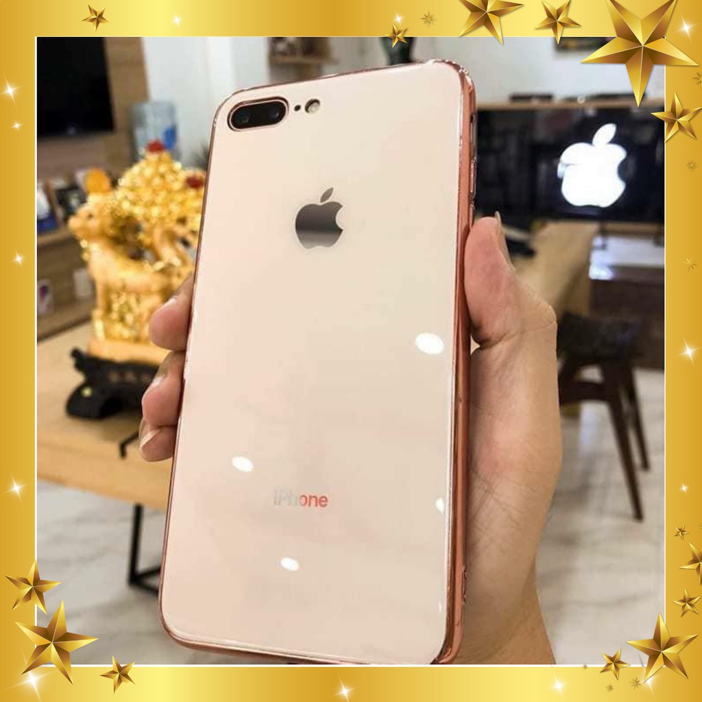 Ốp Lưng Điện Thoại Iphone Kính Cường Lực Viền Dẻo Cùng Màu với lưng máy IPhone 11 xs max X XS 8plus 7plus 8 7 6plus 6s 6