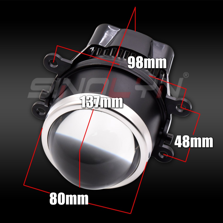 Đèn LED Sương Mù Ánh Sáng Xanh Dương D2H H11 HID Cho Mitsubishi Xpander / Outlander / Pajero / Galant / Grandis 3.0 inch