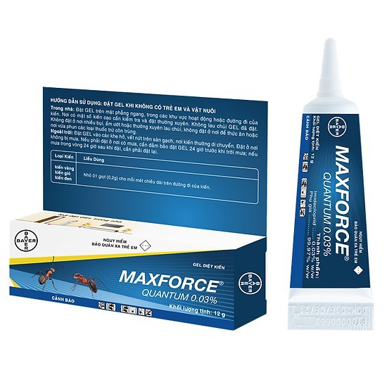 Thuốc diệt kiến Bayer Maxforce Quantum 12 gam dạng gel