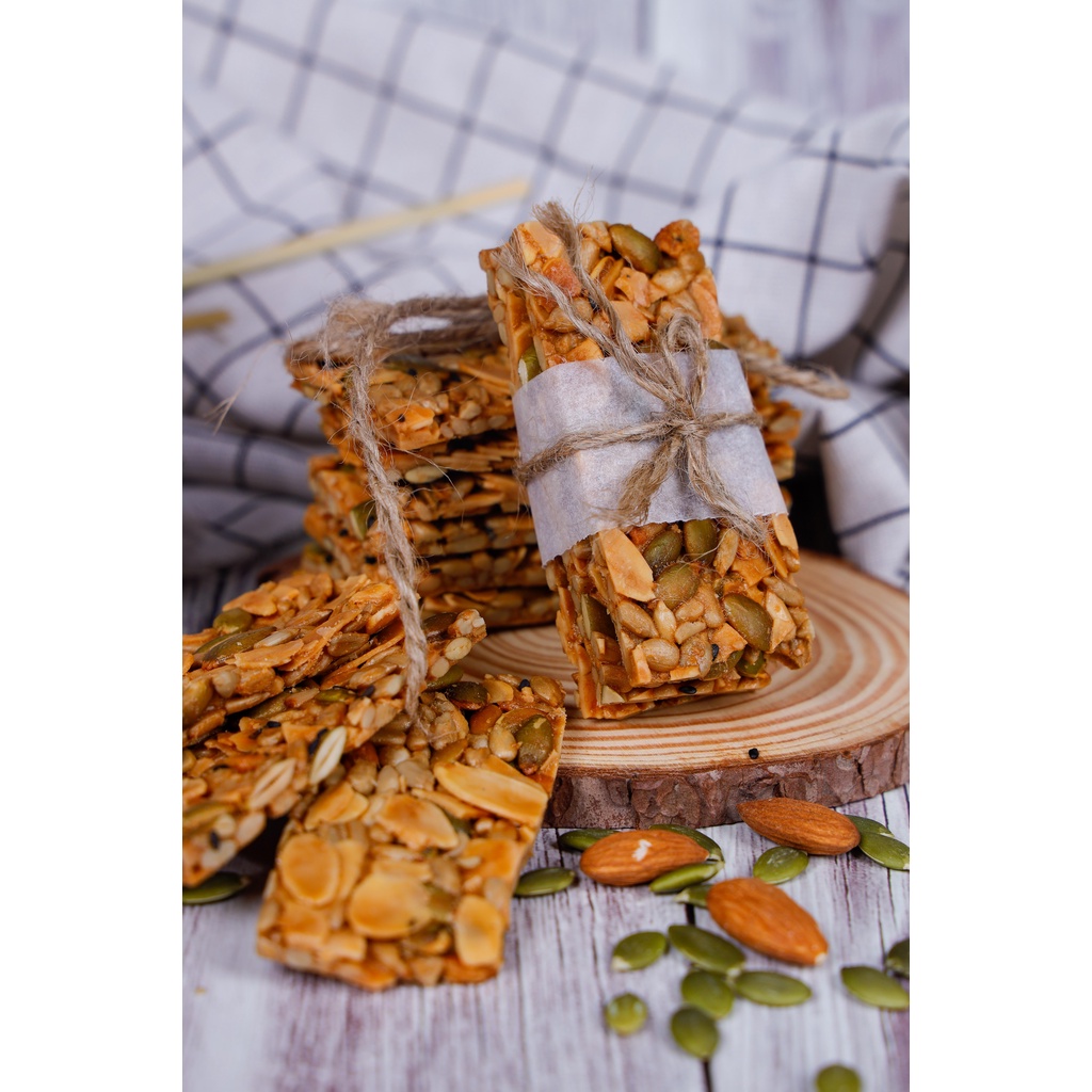 Bánh Ngói Hạnh Nhân 250g Không Đường Không Tinh Bột 100% Từ Hạt Chuẩn Healthy Dinh Dưỡng