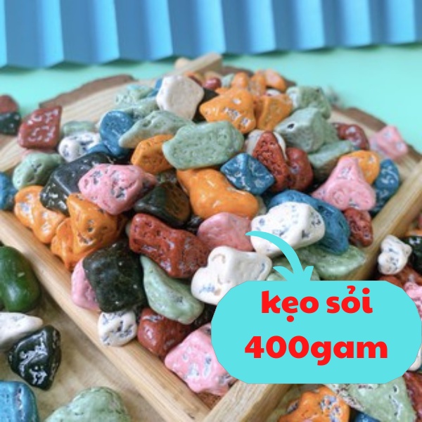 Kẹo sỏi đá nhân socola Lon 400gr [FREE SHIP] TỪ ĐƠN 50K, [Loại Đặc Biệt] Hàng ngon nhà làm