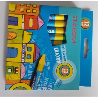 Bút sáp 12 màu crayon stacom cr112