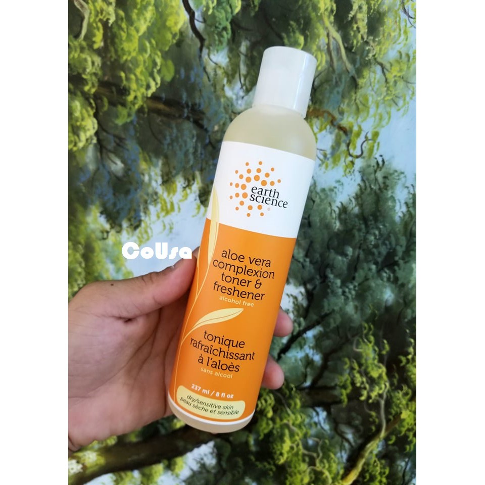 TONER LÔ HỘI CHO DA KHÔ NHẠY CẢM EARTH SCIENCE ALOE VERA