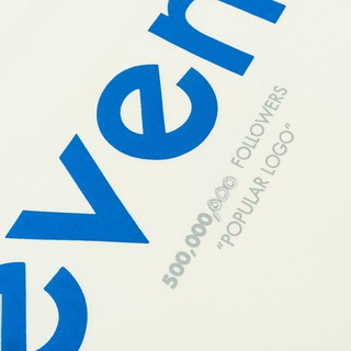 Áo thun LEVENTS Popular Logo/ Cream Blue