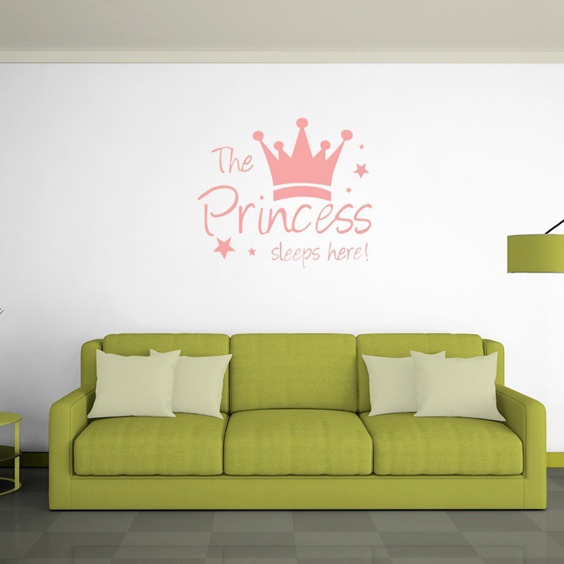 Miếng dán tường hình chữ và hình vương miện ấn tượng chất lượng cao