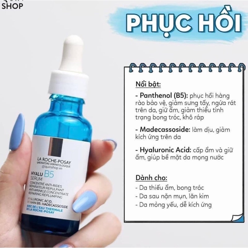 Dưỡng chất giúp tái tạo và phục hồi da Hyalu B5 Serum 30ml