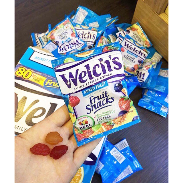 KẸO DẺO TRÁI CÂY WELCHS Fruit Snacks Mỹ