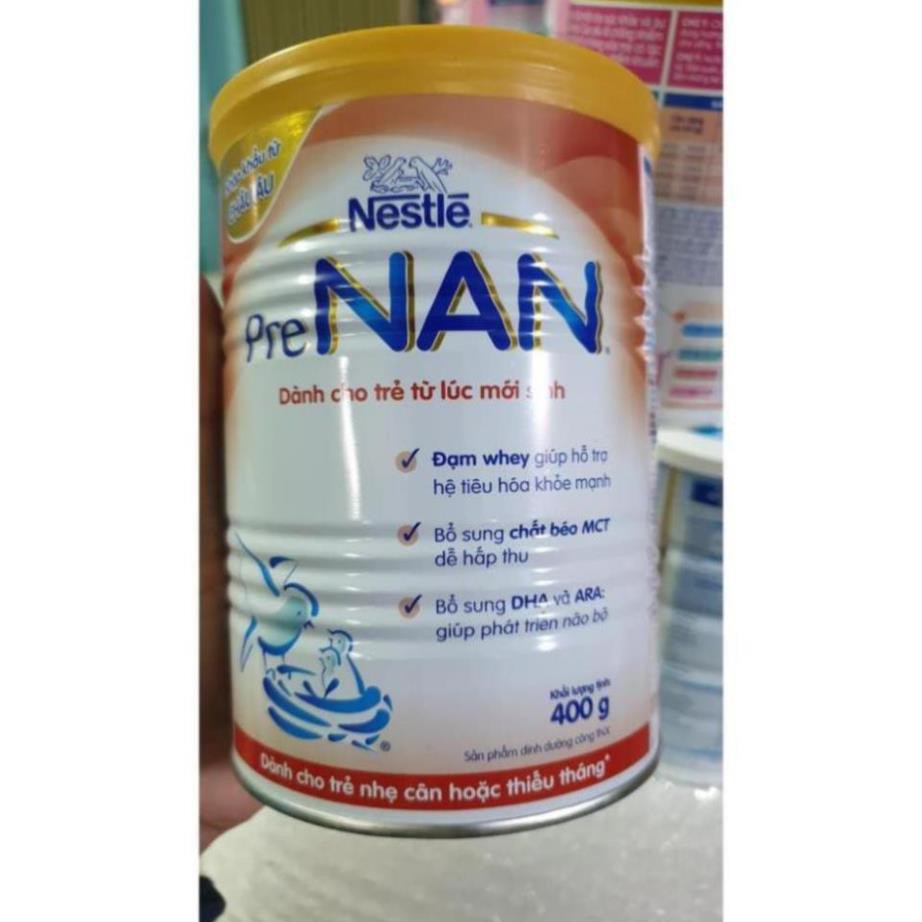 Pre NAN- sản phẩm dành cho trẻ thiếu tháng hoặc nhẹ cân 400g Date 2021