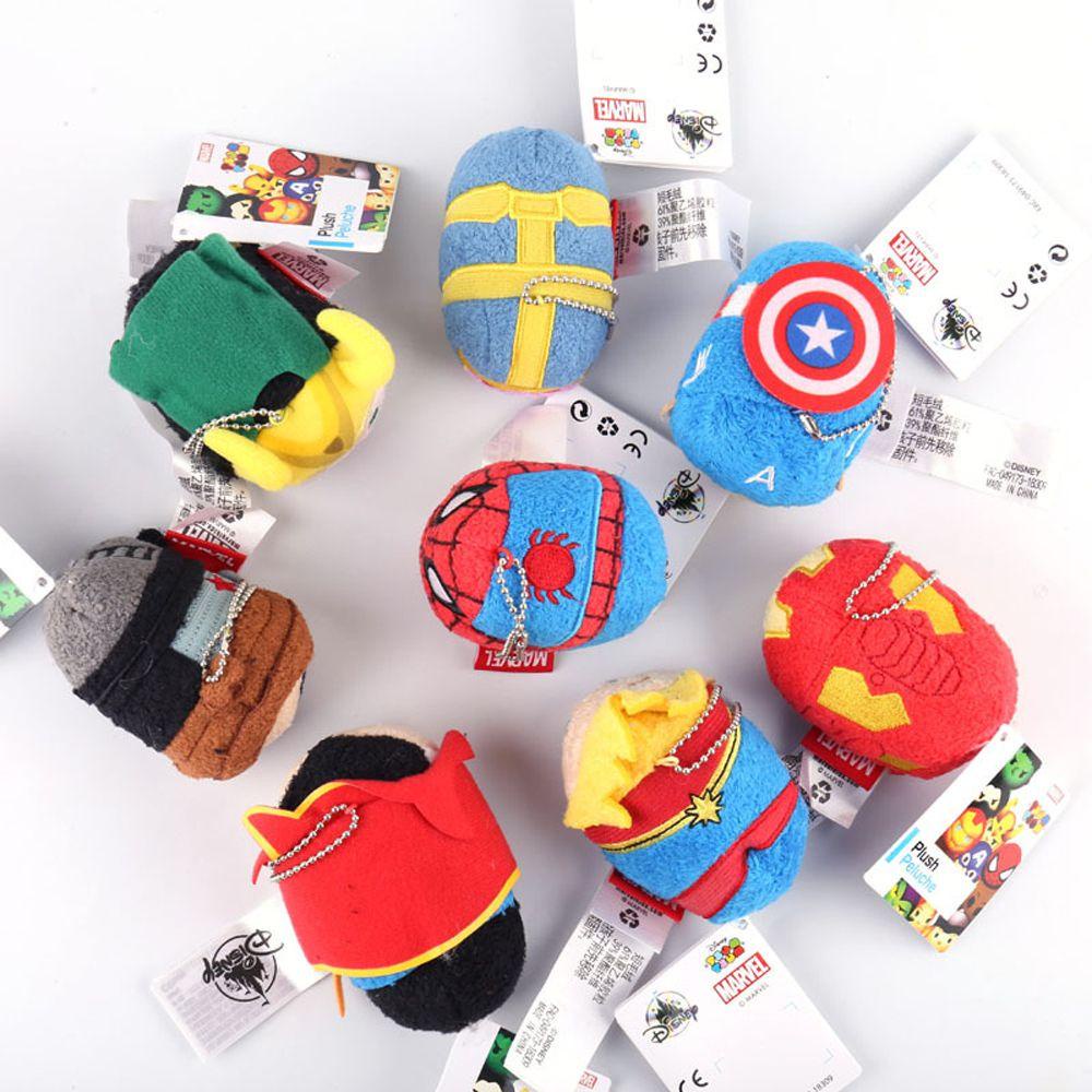 REBUY1 Đồ Chơi Nhồi Bông Mềm Hình Nhân Vật Siêu Anh Hùng Marvel