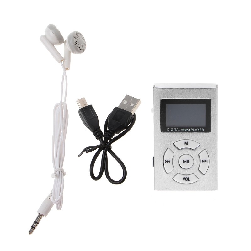 MX-808 Mini USB Aluminum LCD Screen 32GB Micro SD TF Card Digital Music MP3 Player