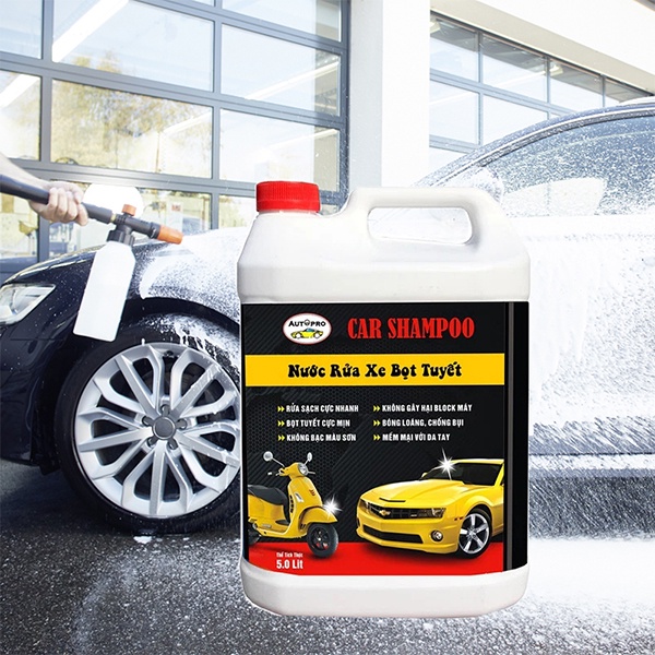 Nước rửa xe bọt tuyết Car Shampoo Hando 5L