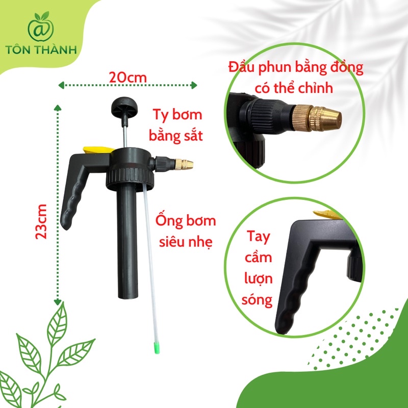 ĐẦU BƠM ỐNG BƠM BÌNH XỊT 2L DUDACO ĐỨC ĐẠT CHÍNH HÃNG 100%