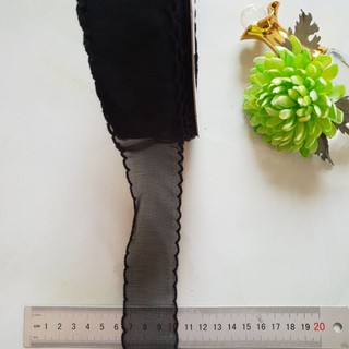 Ruy băng voan viền bèo 4 cm