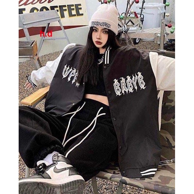 Áo bomber BABY chữ lửa TH6