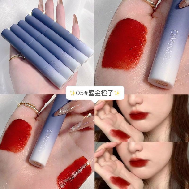 Set 5 Cây Son Danmolu Nội Địa Trung- Set 5 cây Son màu đỏ- Hot trend 2021