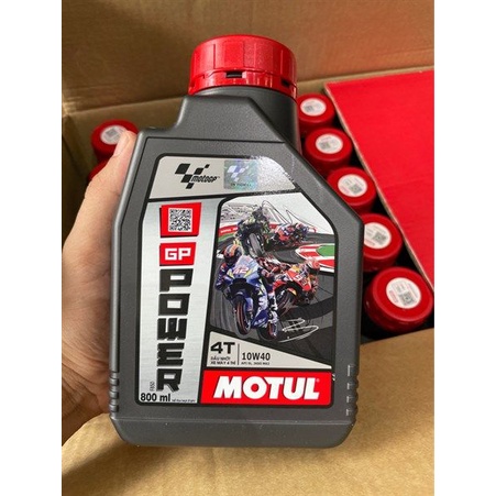 Nhớt xe máy Motul GP Power 10W40 0.8 lít dùng chung cho xe số và tay ga