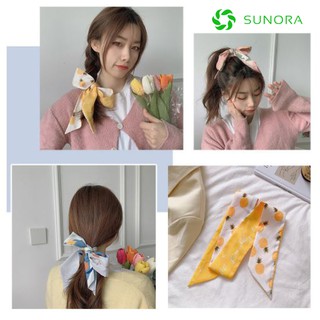 Khăn Lụa Buộc Tóc Đa Năng Phong Cách Hàn Quốc Sunora