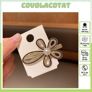 💛FREESHIP XTRA💛 Set kẹp tóc nữ 5 món đính Đá phong cách thời trang Hàn Quốc cao cấp