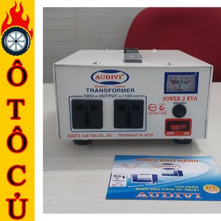 Biến thế 2 KVA - 20A chuyển điện 220v ra 100v 110v sử dụng hàng nội địa Nhật chính hãng Audivi