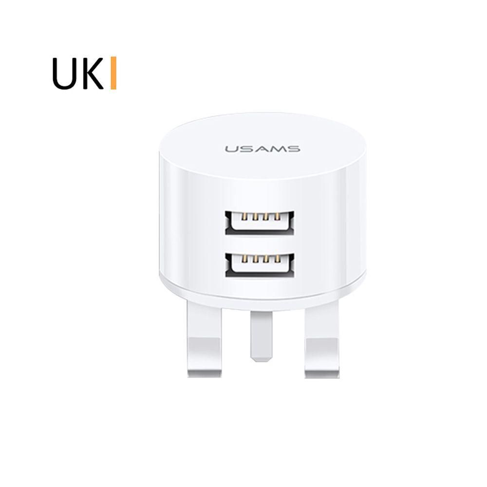 Cốc Sạc Điện Thoại Hai Cổng USB Mini 5V 2.1A Hai Cổng USB Tiện Dụng Mang Theo Du Lịch
