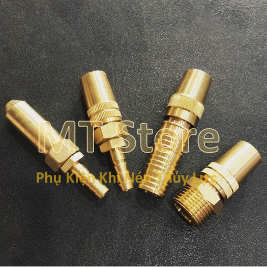 Đầu vòi xịt nước rửa xe, bét phun nước đồng thau Đuôi 10/16/18/ Ren 13