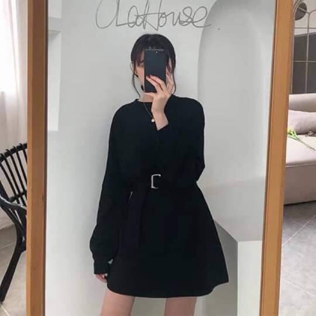 váy liền kèm đai