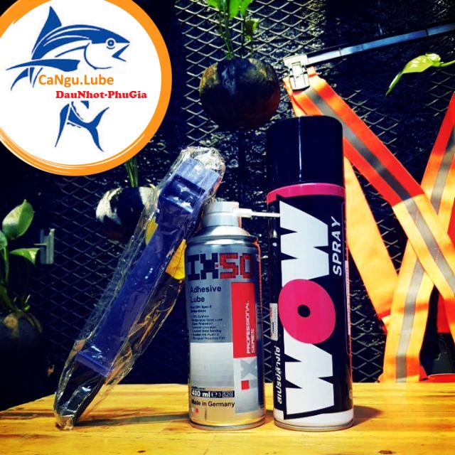 [Ngon! Ngon] xịt dưỡng sên IX50, Bôi trơn sên IX50 + vệ sinh sên WOW cực mạnh và bàn chải