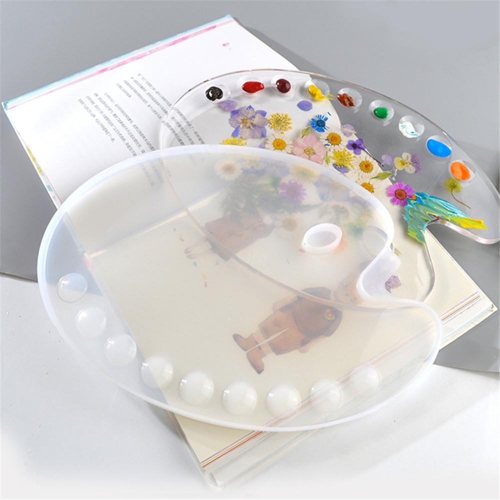 Khuôn Silicone Làm Bảng Pha Màu Thủ Công DIY